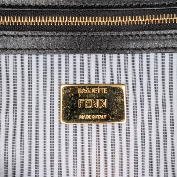 Pre-Loved Fendi Striped Jersey Baguette Satchel - Picture 5 of 10